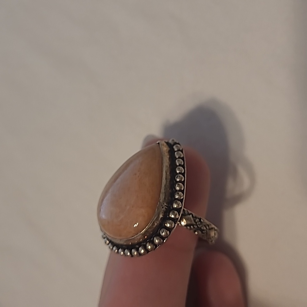 Pink thulite ring - Picture 2 of 5